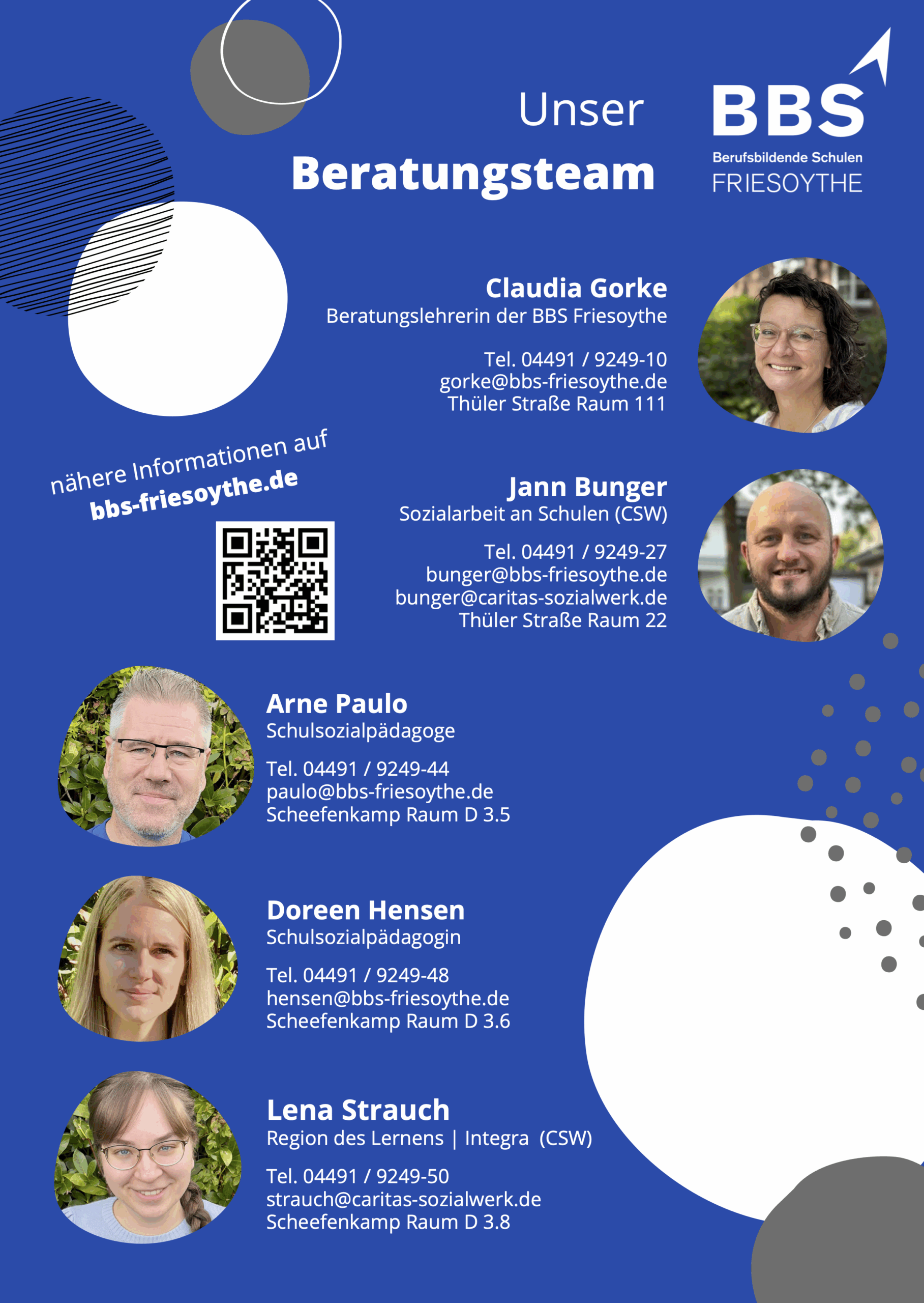 Unser Beratungsteam – Flyer
